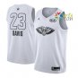 Men's White Nike Pelicans #23 Anthony Davis Nba Jordan Swingman 2018 All-star Game Jersey
