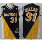 Men's Indiana Peacers #31 Reggie Miller Basketball Jersey Black Throwback