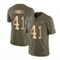 New Orleans Saints #41 Alvin Kamara Olive Gold Men's Limited Jersey