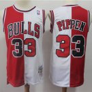 Men Chicago Bulls #33 Scottie Pippen White Hardwood Classics Stitched Jersey