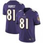 Mens Baltimore Ravens #81 Hayden Hurst Purple Stitched Limited Jersey