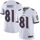 Mens Baltimore Ravens #81 Hayden Hurst White Stitched Limited Jersey