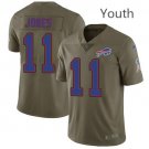 Youth Buffalo Bills #11 Zay Jones Olive Stitched Limited Jersey
