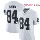 New 2019 Antonio Brown Raiders Women's Stitched Black Football Jersey