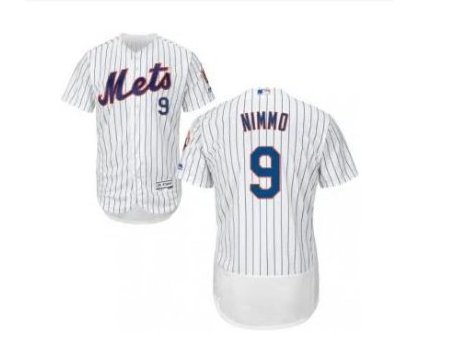 Men's Brandon Nimmo New York Mets Flex Base jersey white