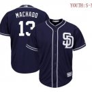Youth Manny Machado San Diego Padres Cool Base Jersey navy blue