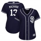 Women's Manny Machado San Diego Padres Cool Base Jersey blue
