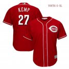 Youth kid Matt Kemp Cincinnati Reds cool Base jersey red