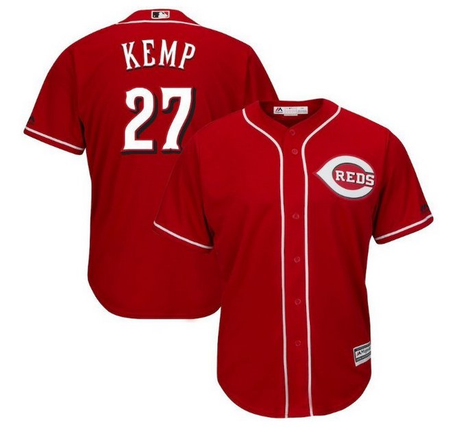 Men's Matt Kemp Cincinnati Reds cool Base jersey red