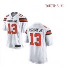 Youth Odell Beckham jr Cleveland Browns game jersey white
