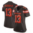 Women's Odell Beckham jr Cleveland Browns game jersey brown
