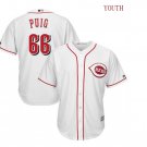 Youth Los Angeles Dodgers #66 Yasiel Puig 2019 Baseball Jersey White