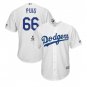 Men World Series Los Angeles Dodgers #66 Yasiel Puig Cool Base Jersey