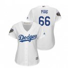Women World Series Los Angeles Dodgers 66 Yasiel Puig Jersey White