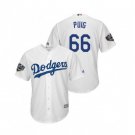 Men World Series Los Angeles Dodgers #66 Yasiel Puig Jersey White