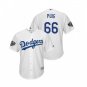 Men World Series Los Angeles Dodgers #66 Yasiel Puig Jersey White