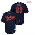 Youth Minnesota Twins Navy blue #23 Nelson Cruz Cool Base Alternate Jersey