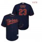 Youth Minnesota Twins Navy blue #23 Nelson Cruz Cool Base Alternate Jersey