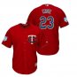 Men's Minnesota Twins Red #23 Nelson Cruz Cool Base Baseball Jersey