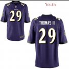Youth boys Earl Thomas III Baltimore Raves purple game jersey