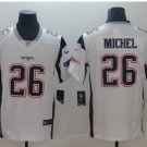 Men's Patriots 26# Sony Michel Limited Jersey White