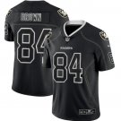 Men's Raiders Antonio Brown Limited Lights Out Black Shadow Jersey