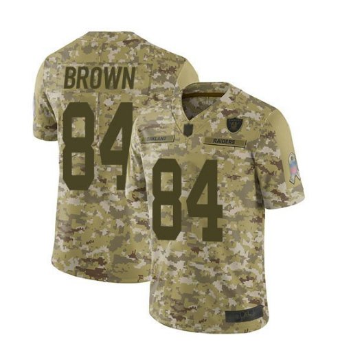 Men's Antonio Brown Oakland Raiders salute to service limited jersey camo