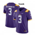 Youth Odell Beckham Jr Jersey #3 LSU Tigers Purple Game