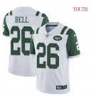 Youth New York Jets #26 Le'Veon Bell Jersey White Vapor 2019