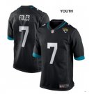 Youth Jacksonville Jaguars #7 Nick Foles Teal Black Jersey