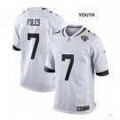 Youth Jacksonville Jaguars #7 Nick Foles Teal White Jersey