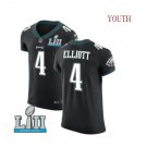 Youth Philadelphia Eagles #4 Jake Elliott Super Bowl LII Bound Game Jersey Black S-XL