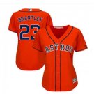Women's Houston Astros Michael Brantley #23 Cool Base Orange alternate Jersey