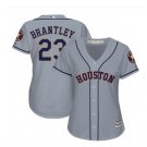 Women's Houston Astros Michael Brantley #23 Cool Base gray road Jersey