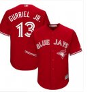 Men's Lourdes Gurriel Jr. #13 Toronto Blue Jays Red Cool Base Alternate Jersey