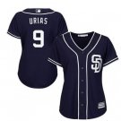 Women's Luis Urias #9 San Diego Padres Navy Cool Base Alternate Jersey