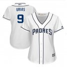 Women's Luis Urias #9 San Diego Padres White Cool Base Home Jersey