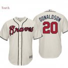 Youth Atlanta Braves #20 Josh Donaldson Cream Alternate Cool Base Baseball Jersey