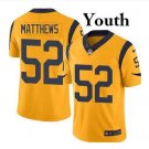 Youth Green Bay Packers #52 Clay Matthews black Stitched Football jersey