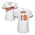Women's Baltimore Orioles Chris Davis #19 Home White Cool Base Jersey