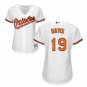 Women's Baltimore Orioles Chris Davis #19 Home White Cool Base Jersey
