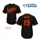 Youth Baltimore Orioles Chris Davis #19 black alternate Cool Base Jersey