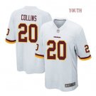 Youth boys Case landon collins #20 washington Redskins color rush Limited jersey White