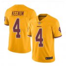 Men's Case Keenum #4 washington Redskins color rush Limited jersey Yellow