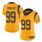 Women's Los Angeles Rams #99 Aaron Donald jersey yellow