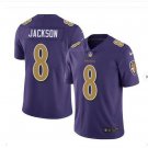 Men's Ravens Lamar Jackson color rush Limited Jersey purple