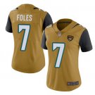 Women's Nick Foles Jaguars color rush limited Ladies Jersey yellow