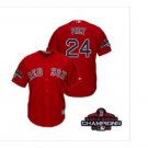 Men's Red Sox Red #24 David Price 2018 World Series Champions Jersey