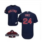 Men's David Price Red Sox Navy Blue 2018 World Series Champions Jersey