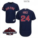 Youth David Price Red Sox Navy Blue 2018 World Series Champions Jersey